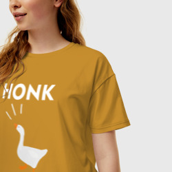 Женская футболка хлопок Oversize Honk! - фото 2