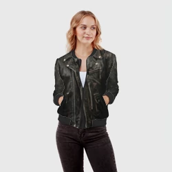 Женский бомбер 3D Косуха терминатора - фото 2