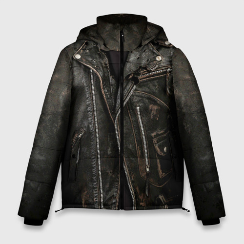 Мужская зимняя куртка 3D Косуха терминатора, цвет черный