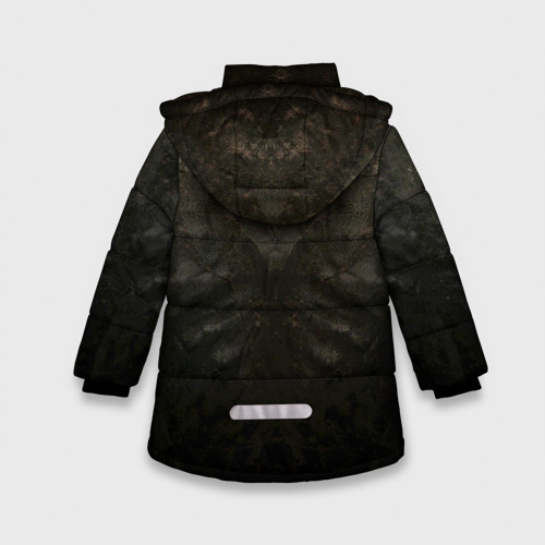 Зимняя куртка для девочек 3D Косуха терминатора, цвет светло-серый - фото 2