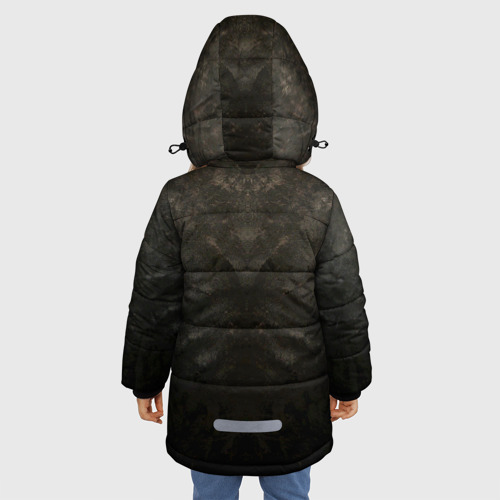 Зимняя куртка для девочек 3D Косуха терминатора, цвет светло-серый - фото 4