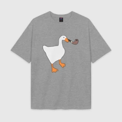 Женская футболка Oversize хлопок texturе Untitled Goose