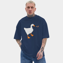 Мужская футболка Oversize хлопок texturе Untitled Goose - фото 2