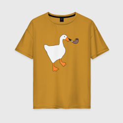 Женская футболка хлопок Oversize Untitled Goose