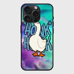 Чехол силиконовый для Apple iPhone 15 Pro матовый Honk honk