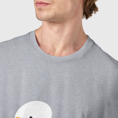 Мужская футболка хлопок untitled goose, цвет меланж - фото 6