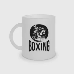 Кружка матовая стеклянная Boxing двухсторонняя