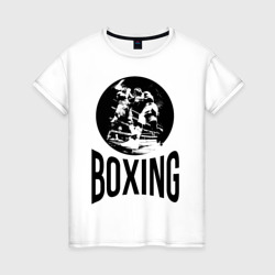 Женская футболка хлопок Boxing двухсторонняя