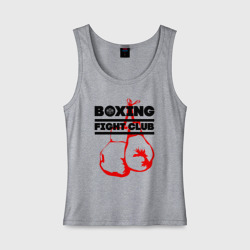 Женская майка хлопок Boxing Fight club in Russia