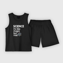 Детская пижама с шортами хлопок Наука как магия,только реальна