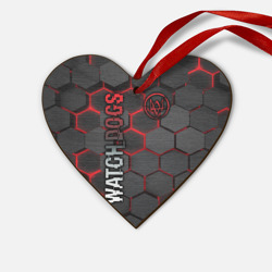 Деревянная игрушка Сердце Watch dogs