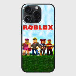 Чехол силиконовый для Apple iPhone 15 Pro матовый Roblox