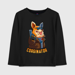 Детский лонгслив хлопок Corginator