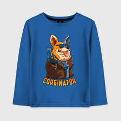 Детский лонгслив хлопок Corginator