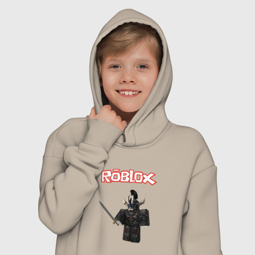 Детское худи Oversize хлопок Roblox, цвет миндальный - фото 12