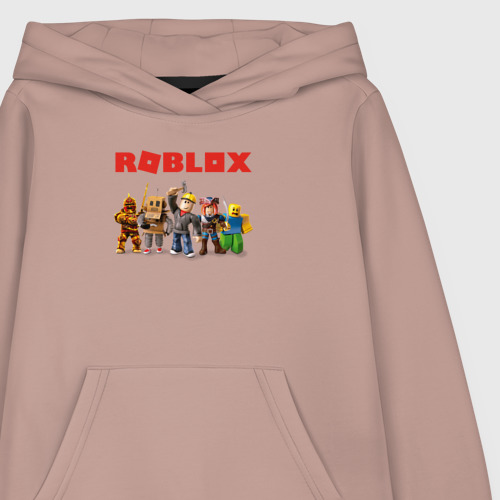 Детская толстовка хлопок Roblox, цвет пыльно-розовый - фото 3