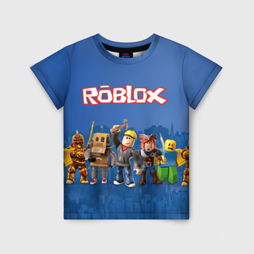 Детская футболка 3D Roblox, цвет 3D печать