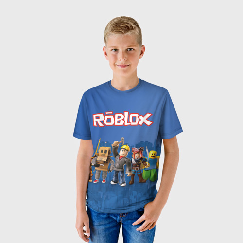 Детская футболка 3D Roblox, цвет 3D печать - фото 3