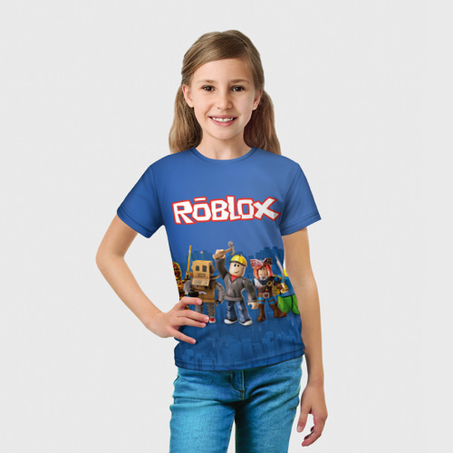 Детская футболка 3D Roblox, цвет 3D печать - фото 5