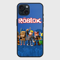 Чехол силиконовый для Apple iPhone 15 матовый Roblox