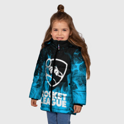 Зимняя куртка для девочек 3D Rocket league - фото 2