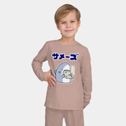 Детская пижама с лонгсливом хлопок Милая акула - фото 2