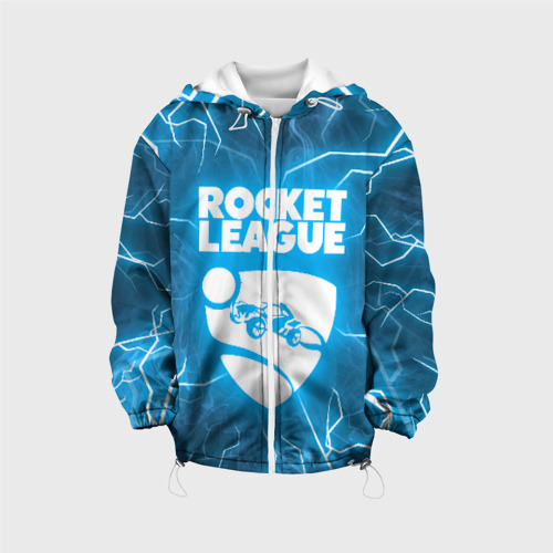 Детская куртка 3D Rocket league, цвет белый