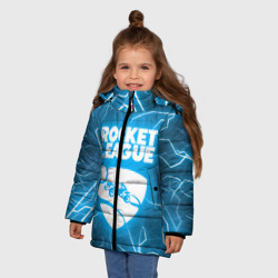 Зимняя куртка для девочек 3D Rocket league - фото 2