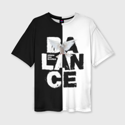Женская футболка oversize 3D Armin van Buuren Balance