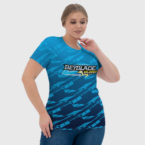Женская футболка 3D Beyblade Burst pattern, цвет 3D печать - фото 6