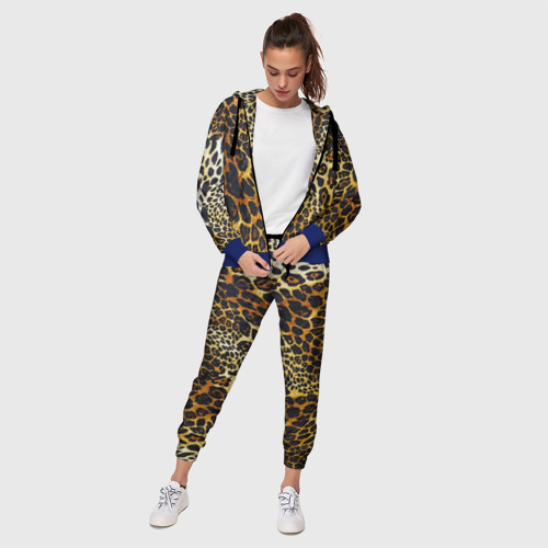 Женский костюм 3D Леопард, цвет синий - фото 3