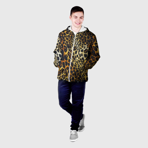 Мужская куртка 3D Леопард, цвет 3D печать - фото 3