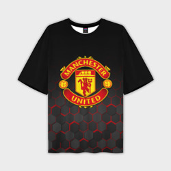 Мужская футболка oversize 3D Манчестер Юнайтед FCMU Manchester united