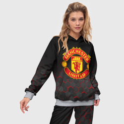 Женский костюм с толстовкой 3D Манчестер Юнайтед FCMU Manchester united - фото 2