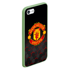 Чехол для iPhone 5/5S матовый Манчестер Юнайтед FCMU Manchester united - фото 2