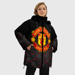 Женская зимняя куртка Oversize Манчестер Юнайтед FCMU Manchester united - фото 2