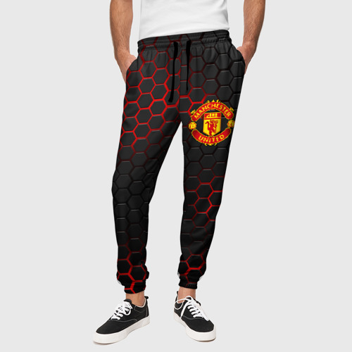 Мужские брюки 3D Манчестер Юнайтед: FCMU, цвет 3D печать - фото 4