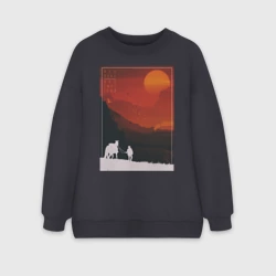 Женский свитшот oversize без начеса хлопок Red Dead Redemption 2