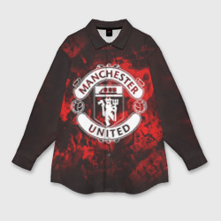 Мужская рубашка oversize 3D Манчестер Юнайтед FCMU Manchester united