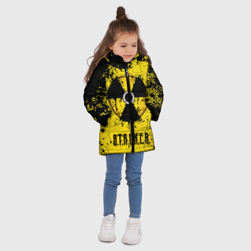 Зимняя куртка для девочек 3D S.T.A.L.K.E.R, цвет черный - фото 5