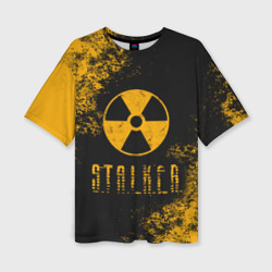 Женская футболка oversize 3D S.T.A.L.K.E.R