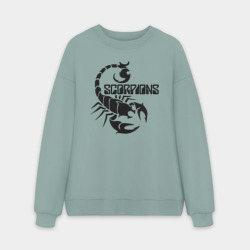 Мужской свитшот oversize без начеса хлопок Scorpions