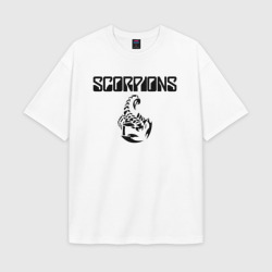 Мужская футболка Oversize хлопок texturе Scorpions