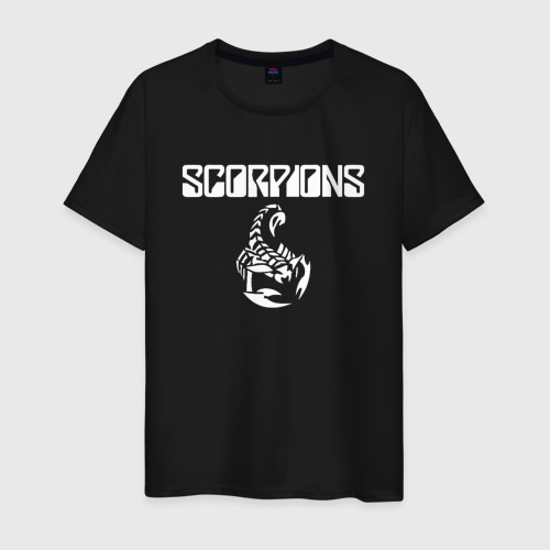 Мужская футболка хлопок Scorpions, цвет черный