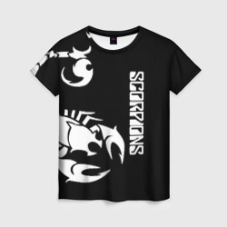 Женская футболка 3D Scorpions Скорпионс