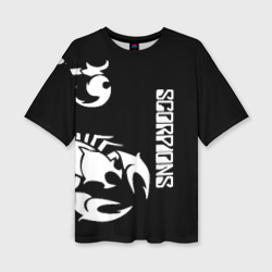 Женская футболка oversize 3D Scorpions Скорпионс