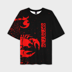 Мужская футболка oversize 3D Scorpions