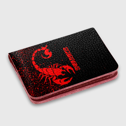 Картхолдер с принтом Scorpions, цвет красный