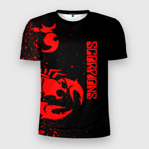 Мужская футболка 3D Slim Scorpions, цвет 3D печать