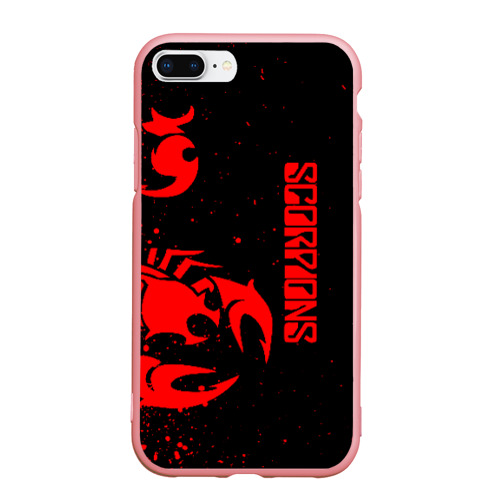 Чехол для iPhone 7Plus/8 Plus матовый Scorpions, цвет баблгам